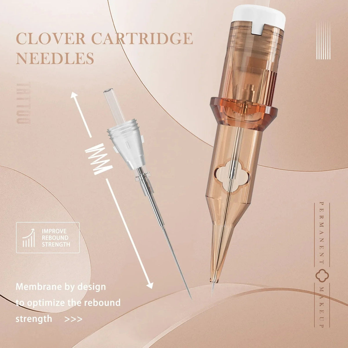 The Pigment - POPU - Clover Cartridge 1 - Round Liner Medium Taper 0.20mm - 20pcs